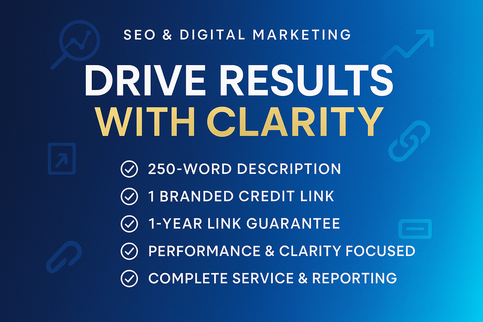 What You Get: 250-word description; 1 branded credit link; 1-year link guarantee
Why It Works: Designed to drive results with simple, transparent delivery.
Perfect For: Businesses that value performance and clarity.
Includes: Service fulfillment and reporting..

Make eye catching and high converting 