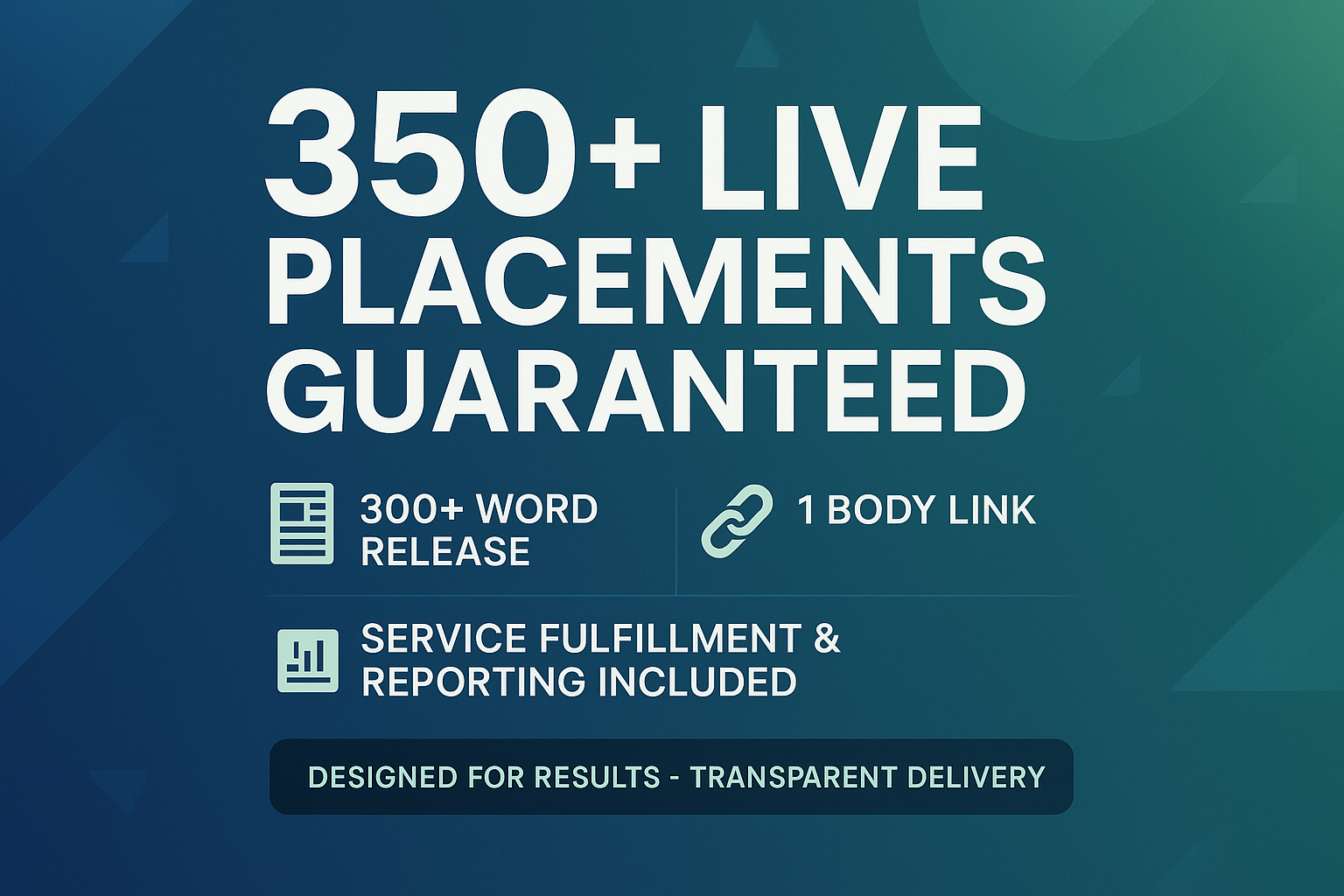 What You Get: 350+ live placements; 300+ word release; 1 body link; 1 bio link
Why It Works: Designed to drive results with simple, transparent delivery.
Perfect For: Businesses that value performance and clarity.
Includes: Service fulfillment and reporting.

Make eye catching and high converting 