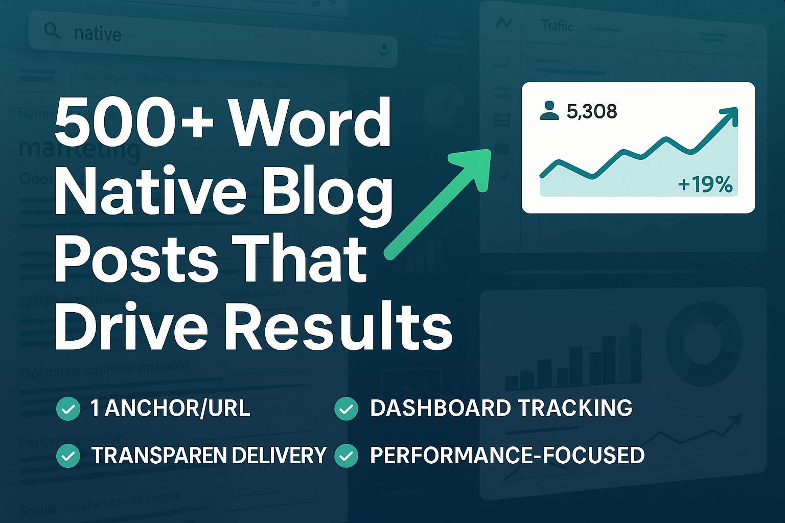 What You Get: 500+ word native blog; 1 anchor/URL; track in dashboard
Why It Works: Designed to drive results with simple, transparent delivery.
Perfect For: Businesses that value performance and clarity.
Includes: Service fulfillment and reporting..

Make eye catching and high converting 