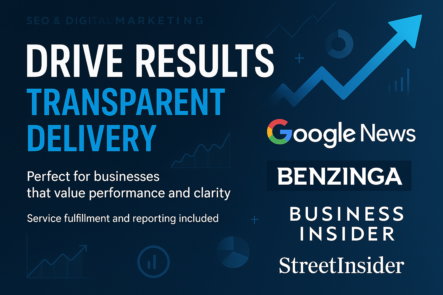 What You Get: Google News; Benzinga; Business Insider; StreetInsider; mostly follow body links
Why It Works: Designed to drive results with simple, transparent delivery.
Perfect For: Businesses that value performance and clarity.
Includes: Service fulfillment and reporting..

Make eye catching and high converting 