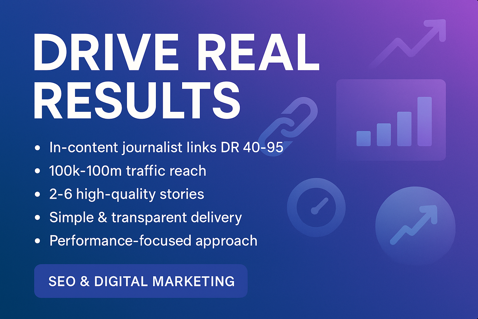 What You Get: In‑content journalist links; DR 40–95; 100k–100m traffic; 2–6 stories
Why It Works: Designed to drive results with simple, transparent delivery.
Perfect For: Businesses that value performance and clarity.
Includes: Service fulfillment and reporting.

Make eye catching and high converting 