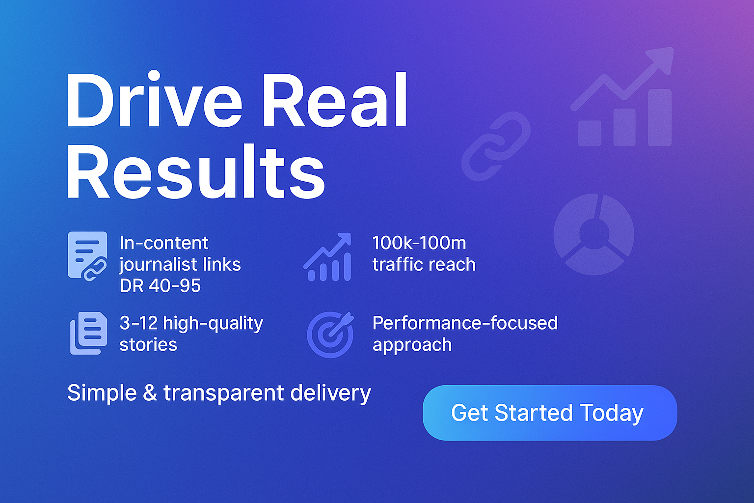 What You Get: In‑content journalist links; DR 40–95; 100k–100m traffic; 3–12 stories
Why It Works: Designed to drive results with simple, transparent delivery.
Perfect For: Businesses that value performance and clarity.
Includes: Service fulfillment and reporting.

Make eye catching and high converting 