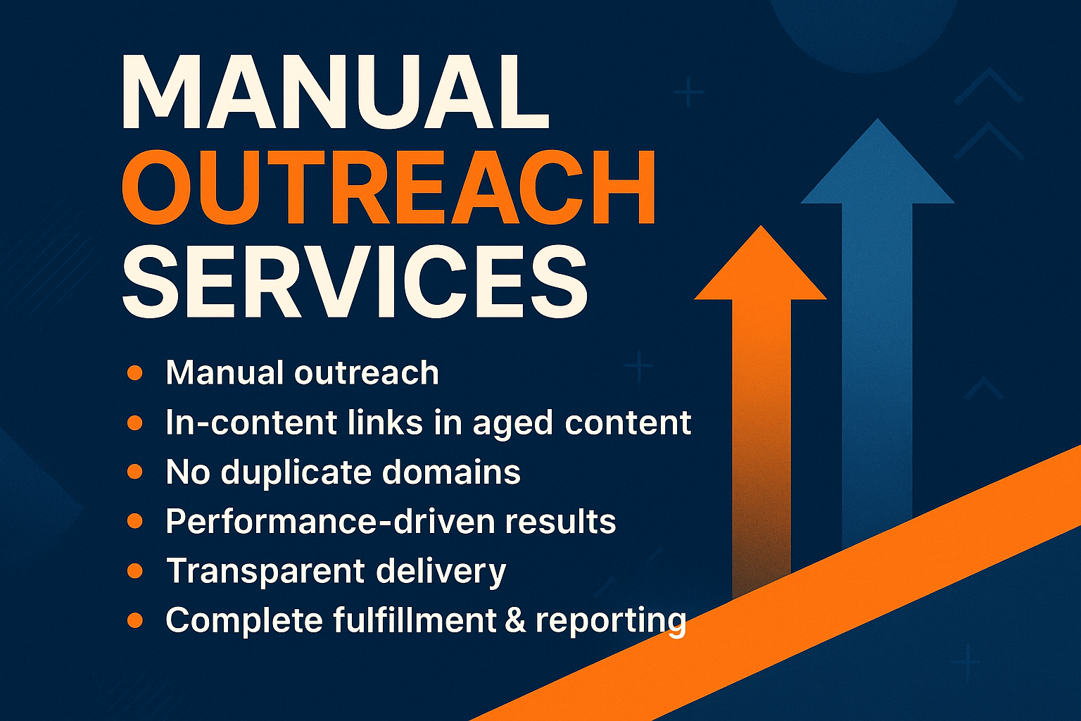 What You Get: Manual outreach; in‑content link in aged content; no duplicate domains
Why It Works: Designed to drive results with simple, transparent delivery.
Perfect For: Businesses that value performance and clarity.
Includes: Service fulfillment and reporting.

Make eye catching and high converting