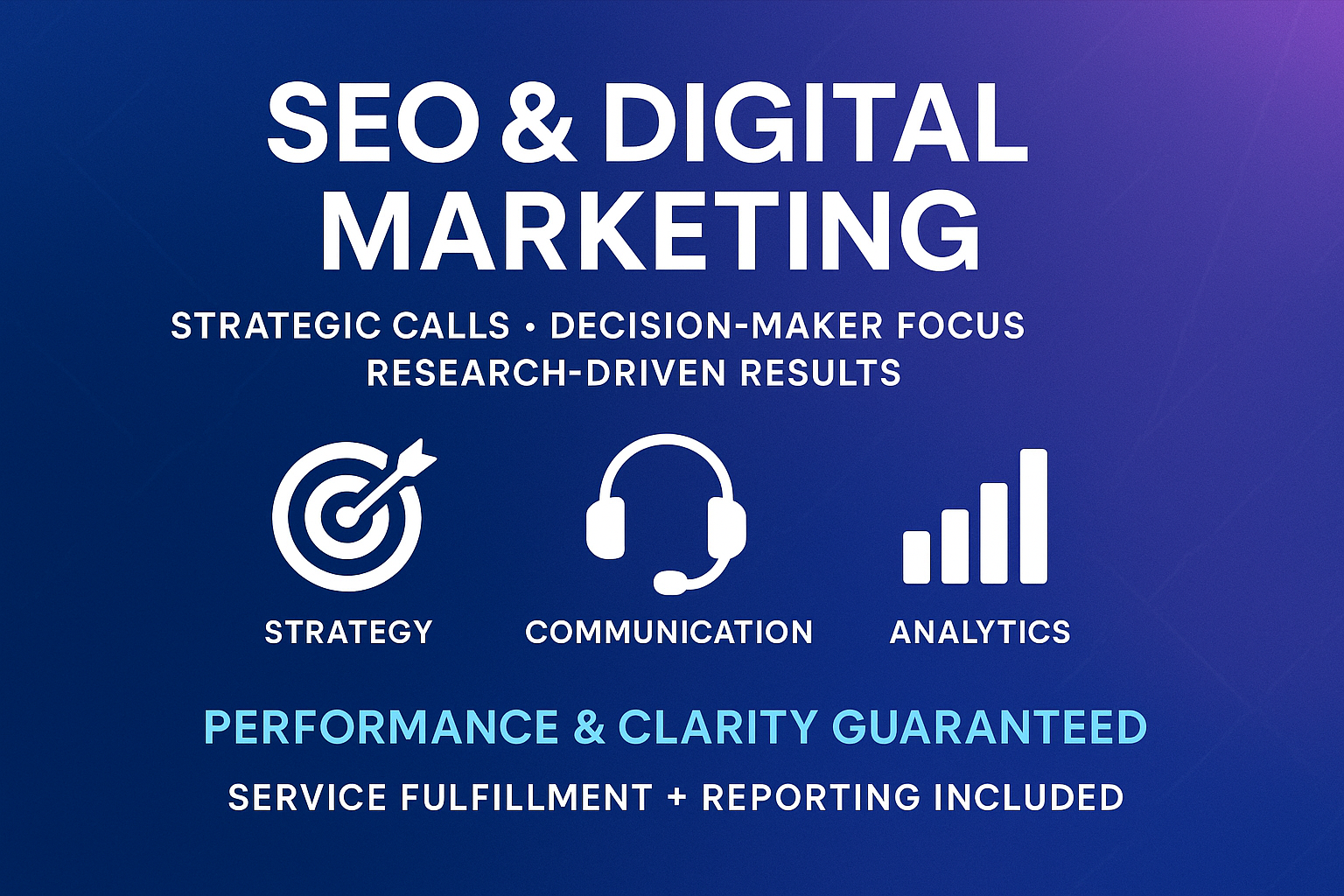 What You Get: Strategic calls; decision-maker focus; research
Why It Works: Designed to drive results with simple, transparent delivery.
Perfect For: Businesses that value performance and clarity.
Includes: Service fulfillment and reporting..

Make eye catching and high converting